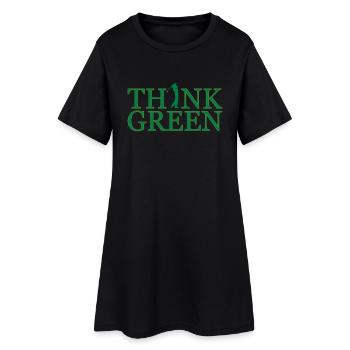 Golf - Frauen T-Shirt-Kleid - Schwarz - Vorne