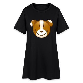 Smiley Dog - Robe T-shirt Femme - noir - Devant