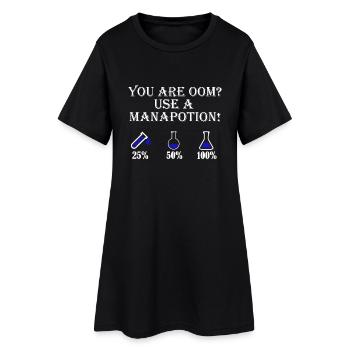 Use a mana potion for gamers - Women’s T-Shirt Dress - black - Front