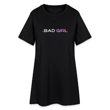 bad girl gift gift idea cool black - Women’s T-Shirt Dress - black - Front