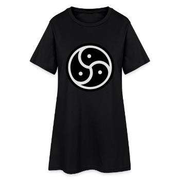BDSM Logo - Frauen T-Shirt-Kleid - Schwarz - Vorne