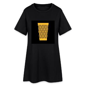 Mein Frankfurt Bembeltown - Frauen T-Shirt-Kleid - Schwarz - Vorne