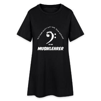Musiklehrer Achterbahn - Frauen T-Shirt-Kleid - Schwarz - Vorne