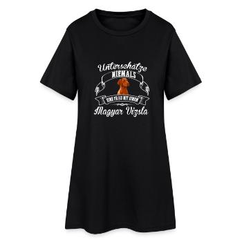 Magyar Vizsla - Frauen T-Shirt-Kleid - Schwarz - Vorne