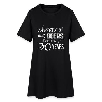 30th birthday - Women’s T-Shirt Dress - black - Front