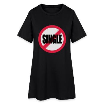 unique - Robe T-shirt Femme - noir - Devant