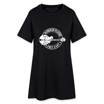 mandolin player - Women’s T-Shirt Dress - black - Front
