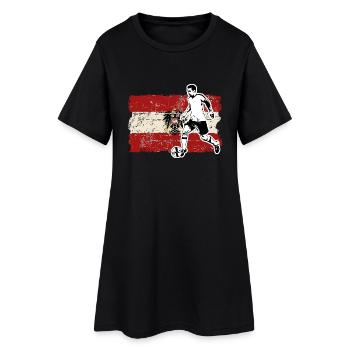 Soccer - Fußball - Austria Flag - Robe T-shirt Femme - noir - Devant
