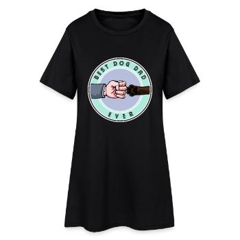 Meilleur Dog Dad Ever - Dark Shirts Edition - Robe T-shirt Femme - noir - Devant