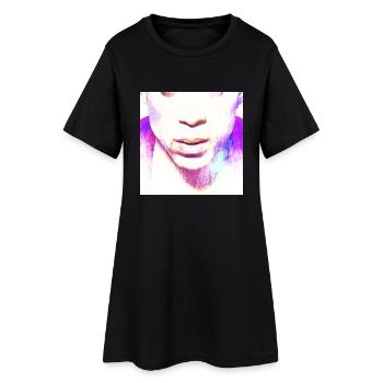 Mouthguard for P-rince fans | Purple Hero Mask - Women’s T-Shirt Dress - black - Front