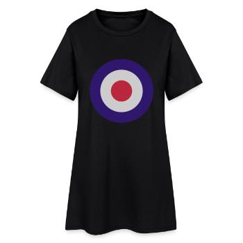Mod target - Women’s T-Shirt Dress - black - Front