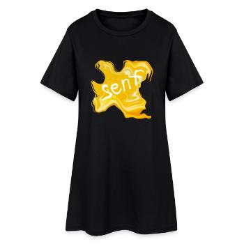 Tache de moutouille - Robe T-shirt Femme - noir - Devant