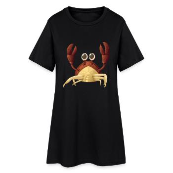 Crab red - Women’s T-Shirt Dress - black - Front