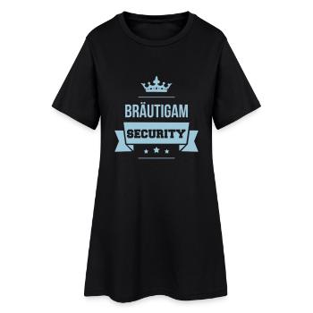 Bräutigam Security - Frauen T-Shirt-Kleid - Schwarz - Vorne