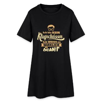 random Mix Klugscheisser colour set 3 - Frauen T-Shirt-Kleid - Schwarz - Vorne
