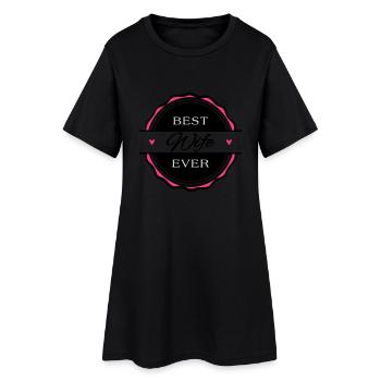Best Wife ever - Frauen T-Shirt-Kleid - Schwarz - Vorne