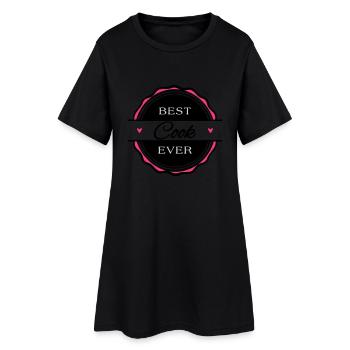Best Cook ever - Frauen T-Shirt-Kleid - Schwarz - Vorne