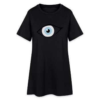 Auge 11 Augenarzt Kosmetik Cosmetic - Frauen T-Shirt-Kleid - Schwarz - Vorne
