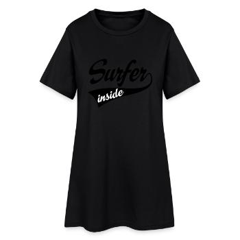 2541614 15636929 surfer - Women’s T-Shirt Dress - black - Front