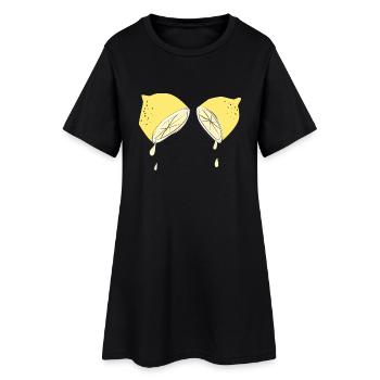 Si la vie te donne des citrons... - Robe T-shirt Femme - noir - Devant