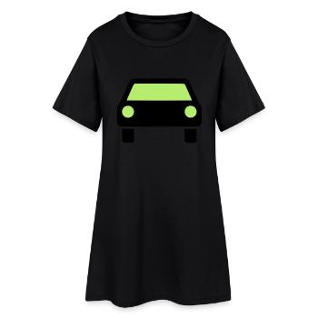 icône de voiture - Robe T-shirt Femme - noir - Devant