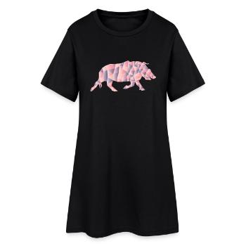 Boeuf taureau motif motif motif idée de cadeau - Robe T-shirt Femme - noir - Devant