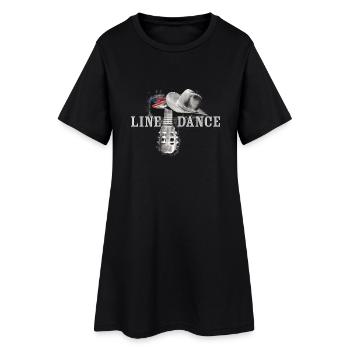 kl_linedance38a - Robe T-shirt Femme - noir - Devant