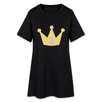 Premier anniversaire 1er anniversaire un 1 an - Robe T-shirt Femme - noir - Devant