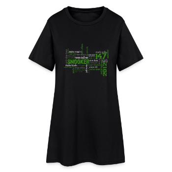 snooker matrix reloaded - Frauen T-Shirt-Kleid - Schwarz - Vorne