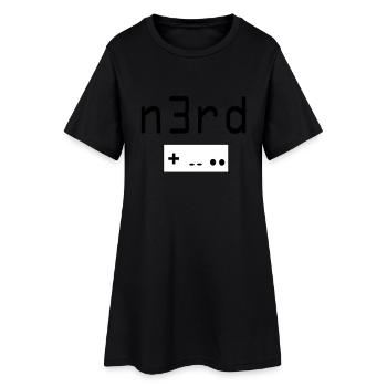 Nerd - Robe T-shirt Femme - noir - Devant