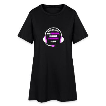 Notiz an mich erst auflegen danach arschloch sagen - Frauen T-Shirt-Kleid - Schwarz - Vorne