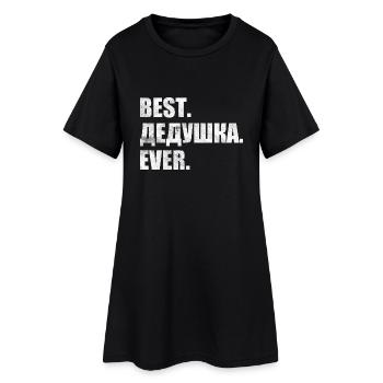Meilleur. Дедушка. jamais. лучший. дедушка. навсегда. - Robe T-shirt Femme - noir - Devant