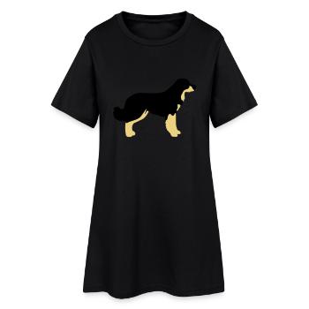 hovawart vektor F - Robe T-shirt Femme - noir - Devant