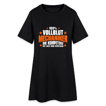 KFZ Mechaniker Motorrad Geburtstag Geschenk - Frauen T-Shirt-Kleid - Schwarz - Vorne