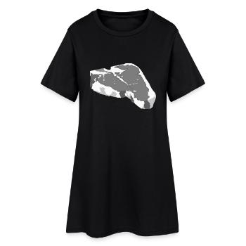 Steak 2 - Frauen T-Shirt-Kleid - Schwarz - Vorne