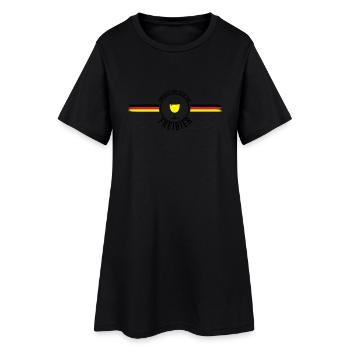Einigkeit und Recht auf F - Frauen T-Shirt-Kleid - Schwarz - Vorne