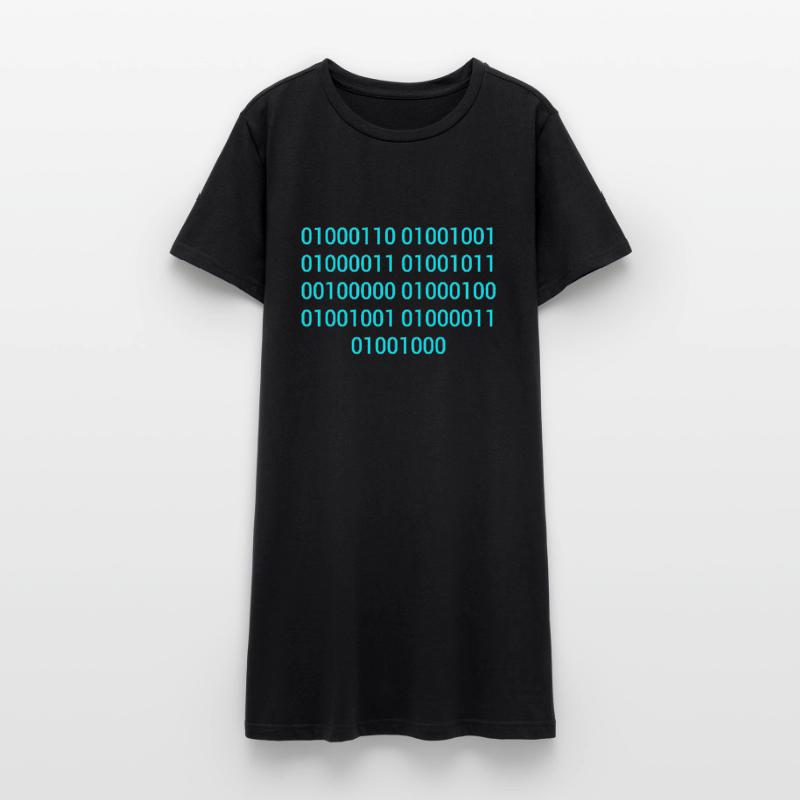 BINARY CODE / BINARY CODE F**K YOU GIFT IDEA Women’s T-Shirt Dress