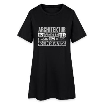 Architektur - Genie - Frauen T-Shirt-Kleid - Schwarz - Vorne