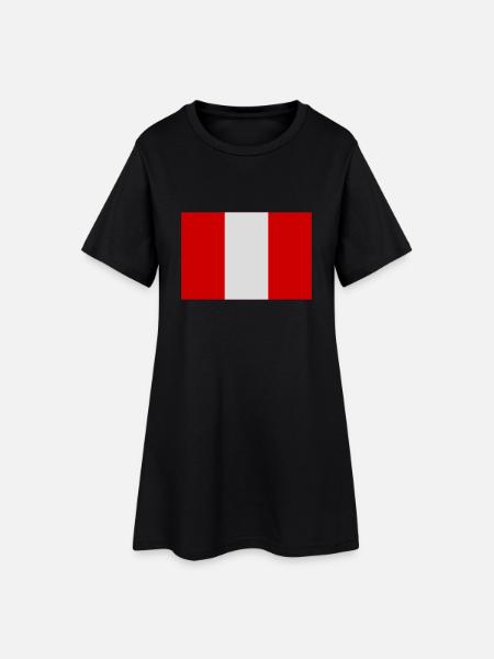 Pérou - Robe T-shirt Femme - noir