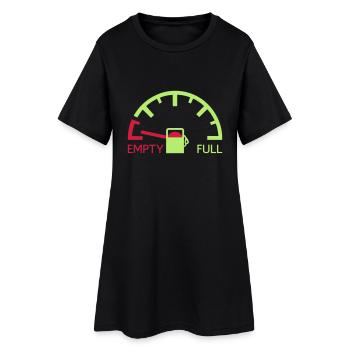 tachymètre tachymètre vide Refuel Refuel pointeur - Robe T-shirt Femme - noir - Devant