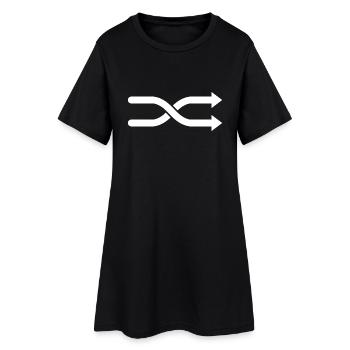 Pfeile 2 - Frauen T-Shirt-Kleid - Schwarz - Vorne