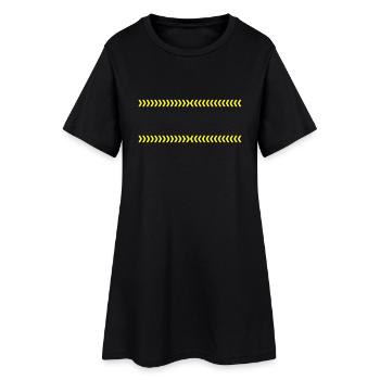 Danger Frame - Women’s T-Shirt Dress - black - Front