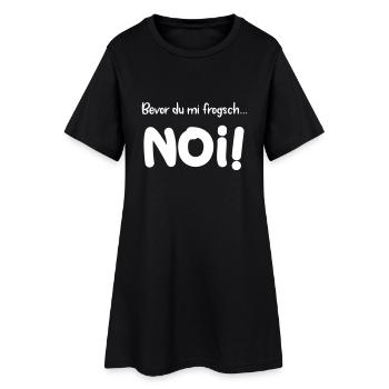 Noi! Witziges Geschenk für Schwaben - Frauen T-Shirt-Kleid - Schwarz - Vorne