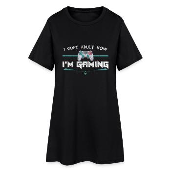 Gaming Gift Games Adult Funny Nerd Gamer - Frauen T-Shirt-Kleid - Schwarz - Vorne