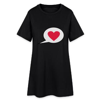 Iloveyou2 - Women’s T-Shirt Dress - black - Front