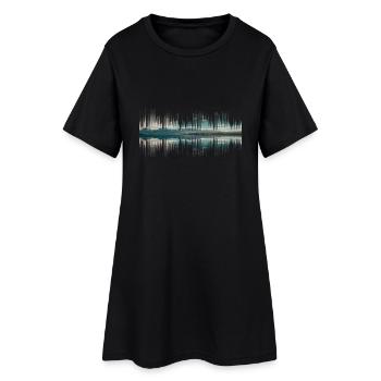 Audio Neuseeland Musik Geschenk - Frauen T-Shirt-Kleid - Schwarz - Vorne