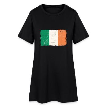 Ireland Flag - Irland Flagge - Frauen T-Shirt-Kleid - Schwarz - Vorne