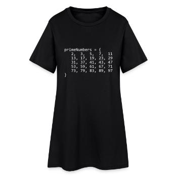 INT RÉSEAU DE PRIME NUMBER'S INFÉRIEUR À 100 - Robe T-shirt Femme - noir - Devant