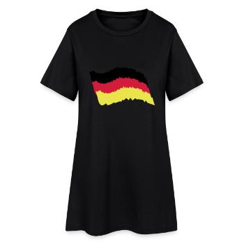 Allemagne Drapeau - Robe T-shirt Femme - noir - Devant