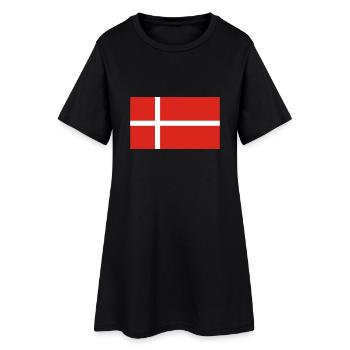 Danemark - Robe T-shirt Femme - noir - Devant